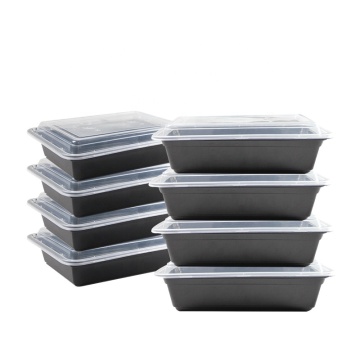 Eco-Friendly Microwavable Plastic Takeaway Containers, 38oz Disposable Food To-Go Containers