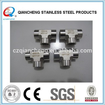 Stainless Steel Hydraulic Hose Tee Fittings