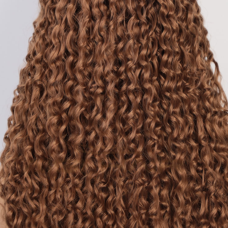 Aisi Hair 24 Inch Long Wavy Ombre Brown Wig Afro Kinky Curly Swiss Lace Wig Curly Wave Lace Frontal Hair Wigs For Black Women
