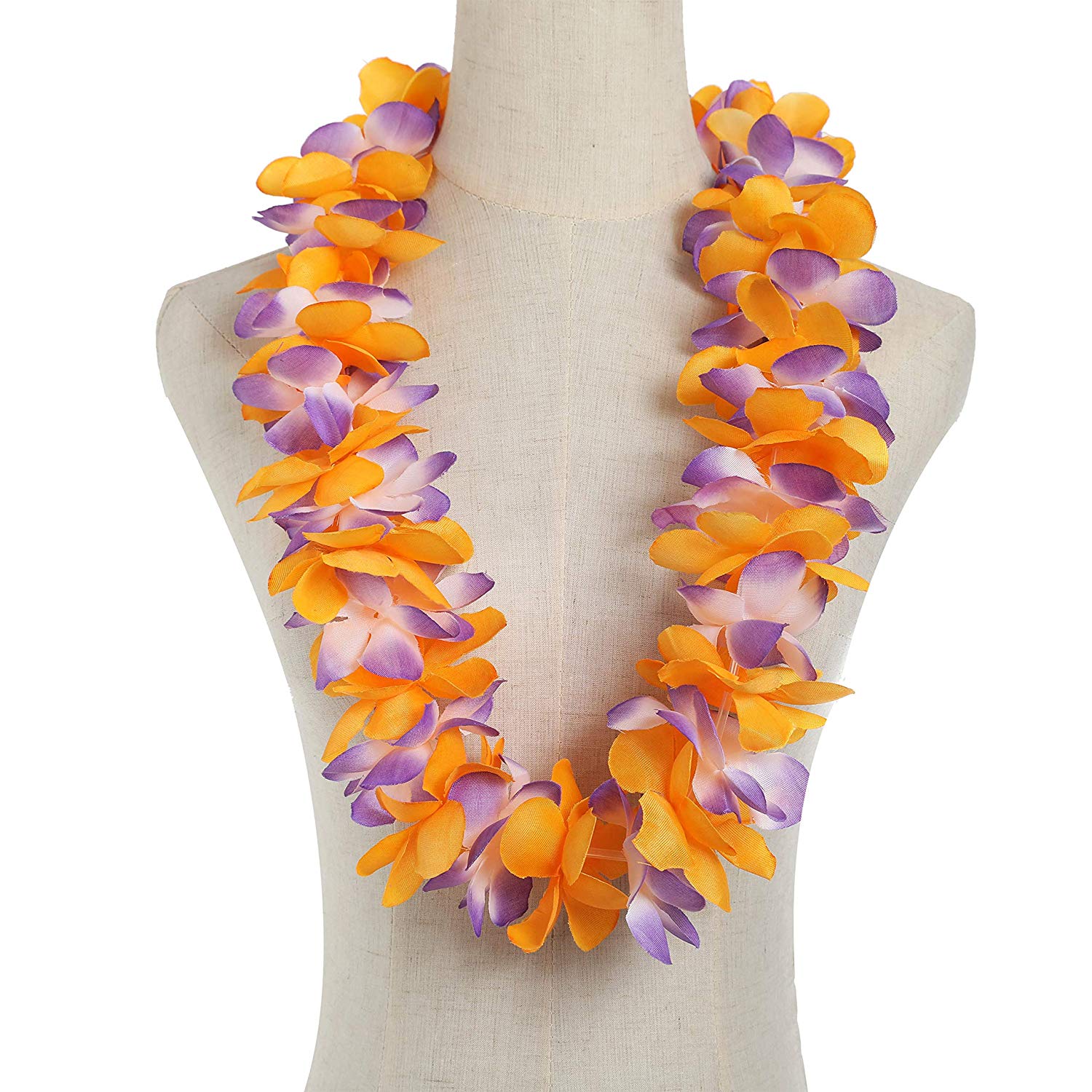Logo Printed Fabric Hawaii Flower Necklace Lei