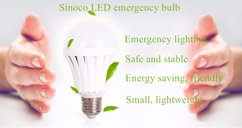 Factory Price 9w E26 E27 Rechargeable LED Emergency Bulb