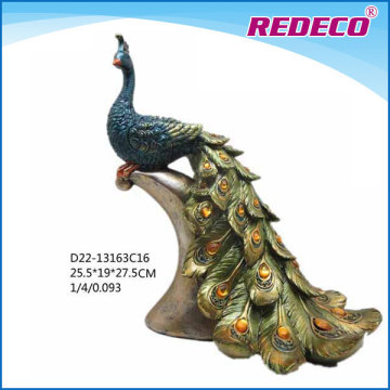 Resin peacock decoration