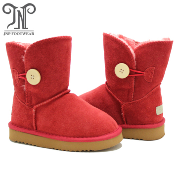 Girls Warm Winter Flat Bailey Button Snow Boots