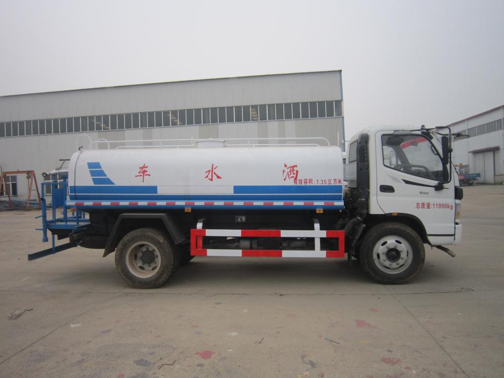 6000L Water Transport Tank Truck Diesel Engne 120 / 130HP