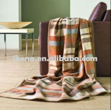Striped Woollen Blanket(cotton/dralon/tencel)