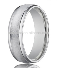 Wholesale Titanium Jewelry 4 mm Sand Blasted Finish Wedding Band Ring- TWR352