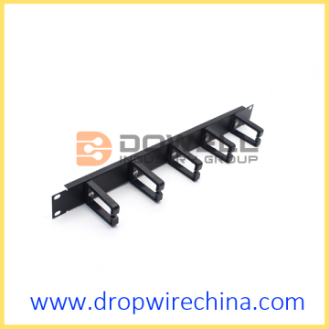 19 inch cable management with 5 plastic rings