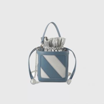 Square Drawstring Bucket Cross Body bag for Women