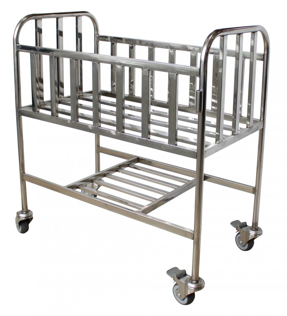 Hospital Stainless Steel Baby Bed Newborn Baby Cot