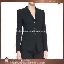 Professional factory made 3 button designer women custom made suits