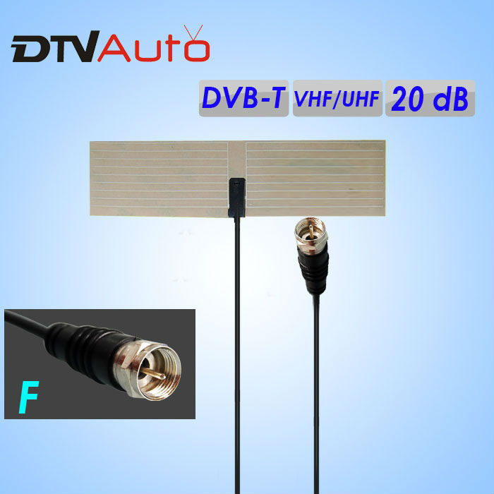 Hot-seling CAR DVB-T transparent film type flexible digital car tv antenna