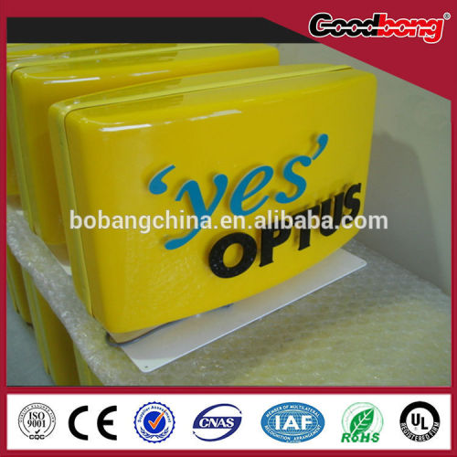 outdoor advertising acrylic embossing light box