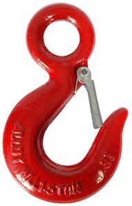 US Type A320 Galvanized Alloy Steel Drop Forged Locking Lifting Eye Hook with Safety Latch