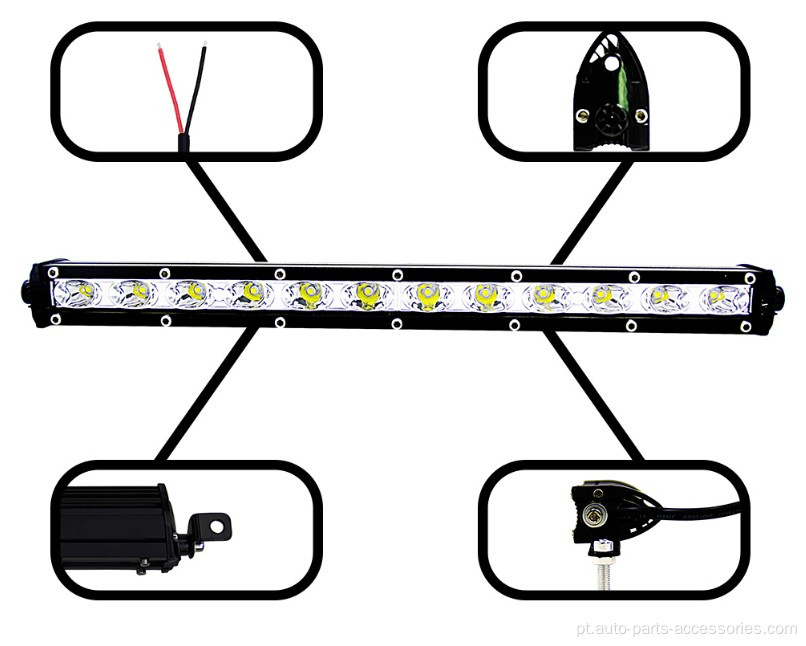 Lâmpada de luz de trabalho LED de 6000lm para motocicleta