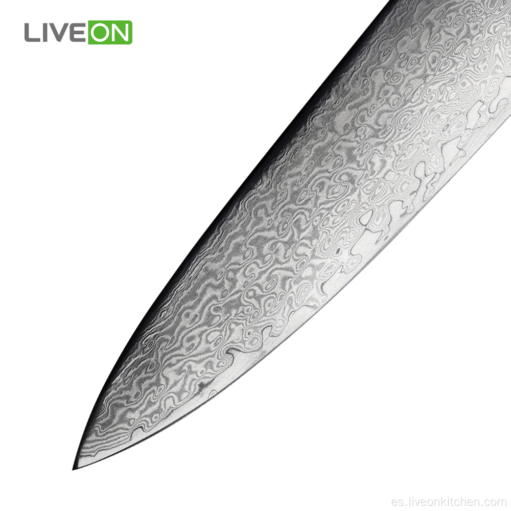 Mango G10 Cuchillo Chef Damasco de 8 pulgadas