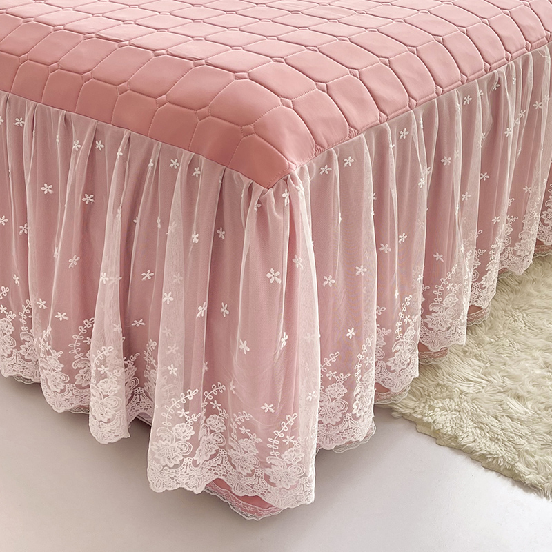 Lace Ruffled Limping Casting Fancy Bedsheet Skirt Factory