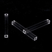 Fused quartz fluorescence cuvette without bottom