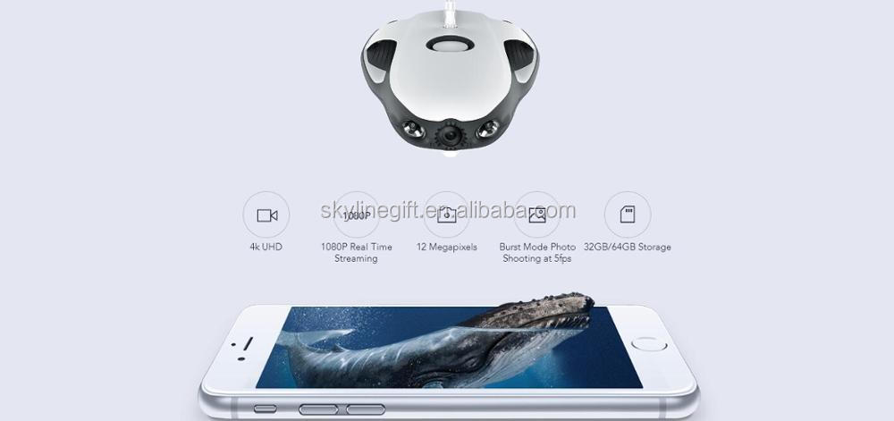 Underwater Drone PowerRay RC submarine boat under sea find fish