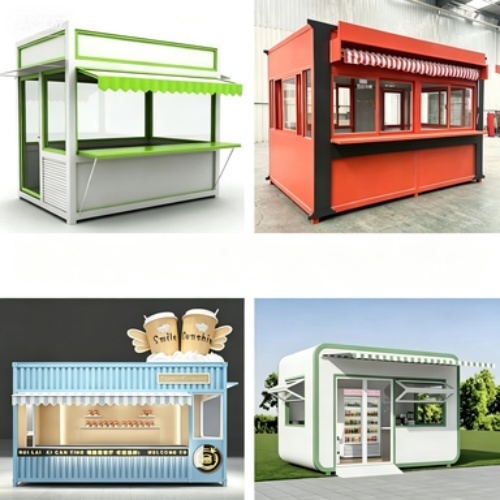 Eco-Friendly Folding Pavilion for Public Service Units