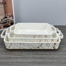Wholesale Hot Selling Ceramic Baking Dish with Handle