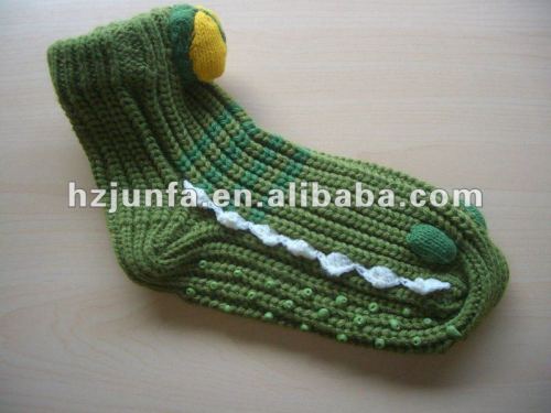 fashion 2012 christmas warm winter cute 100% acrylic soft jacquard knitting socks