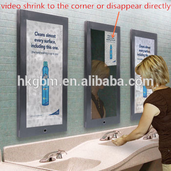 Bathroom Magic Mirror LCD Advertising Equipment