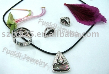 sea shell jewelry set
