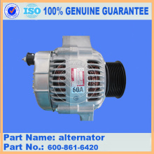 Komatsu Excavator Parts PC200-8 Alternator 600-861-3111