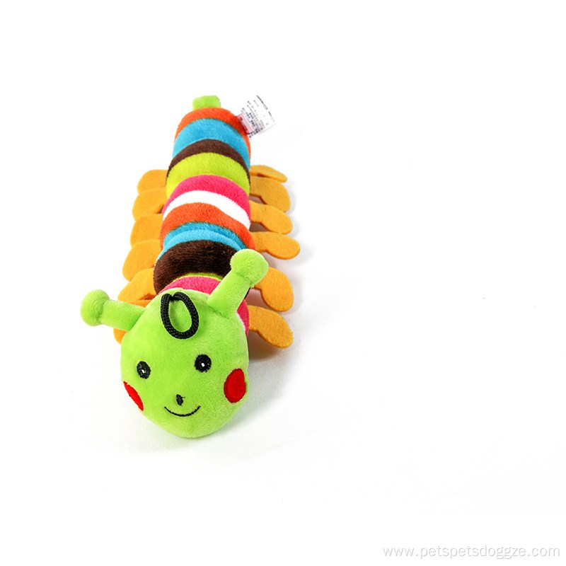 Pplush Caterpillar Interactive Dog Toy with Sound