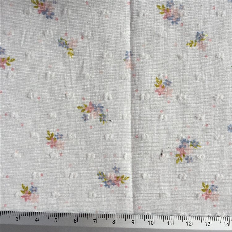 Vente chaude Stocklot broderie 100% coton textiles tissu jacquard tissu