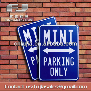 Customized parking metal sign street sign
