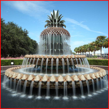 Large outdoor granite water features garden pineapple stone fountain