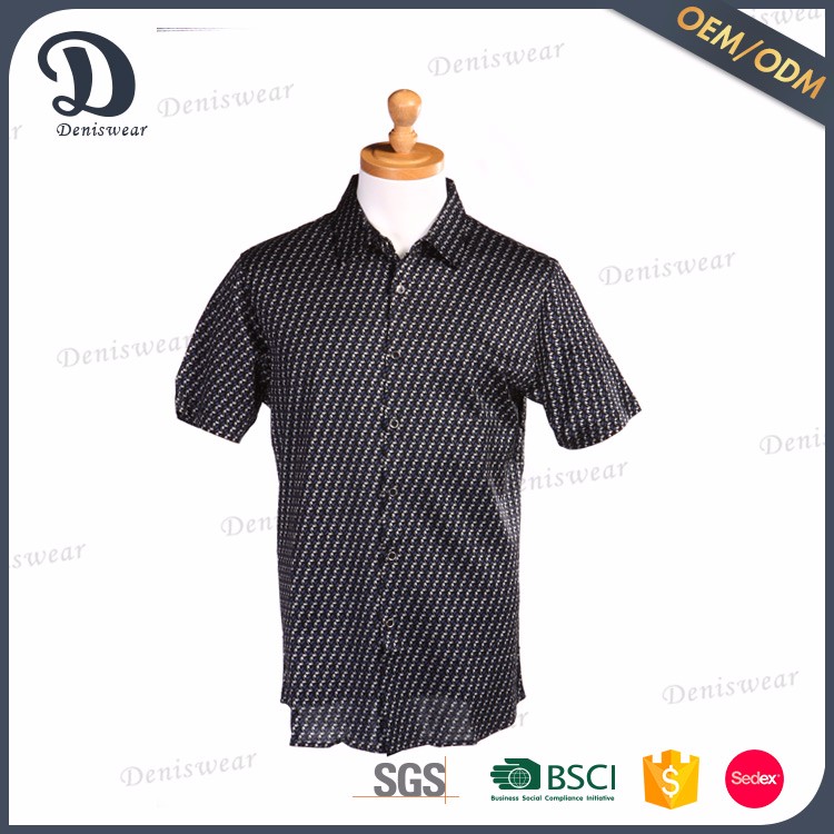 Factory sale short sleeves chiffon mens summer shirt