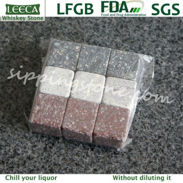 Granite ice cube whisky stones | whisky chiiling cube