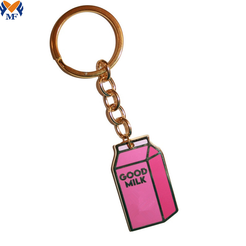 Enamel Milk Tea Keychain