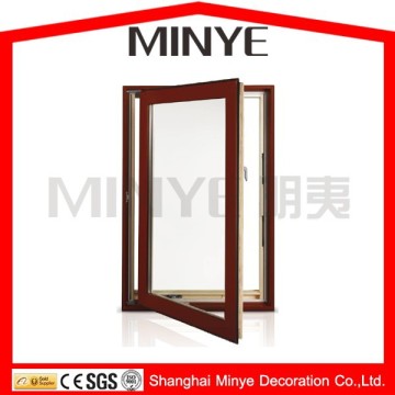 New side hinges window double glazed hinges windows from factory