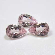 Lab Grown Sapphire Necklace with Custom Morgan Color