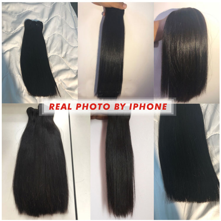 Wholesale Bone Straight Human Hair Extensions Raw Unprocessed Vietnamese Super Double Drawn Virgin Human Hair Naija Lagos Vendor