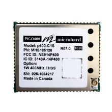 Microhard MHS185120: 1W & 2W Licensed AES Wireless Modem with 900 MHz & 400 MHz FHSS Technology