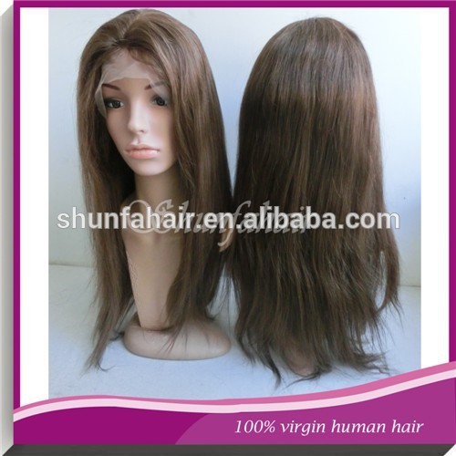 elastic band brazilian hair glueless full lace wig