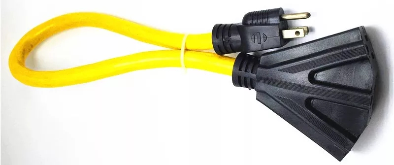 Outdoor Extension Cord Triple Outlet Heavy Duty Custom Length / Color Power Cable