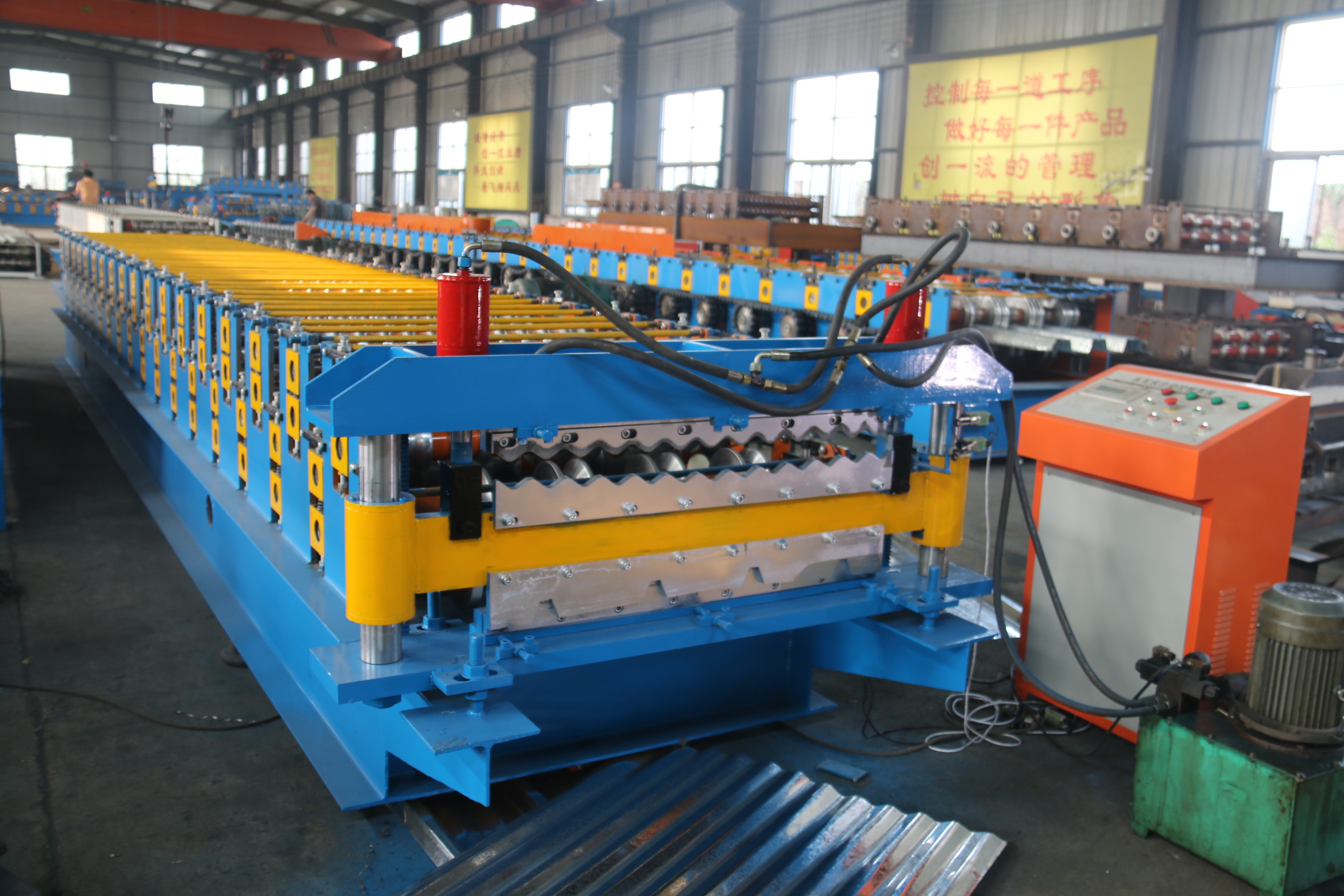 Roll equipments double layer roof and wall panel forming machine