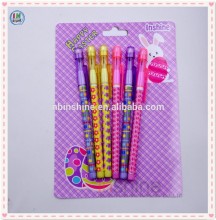Easter Plastic Bullet Pencil , plastic multi-head bullet push pencil