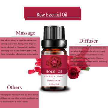 Aceite esencial de rosa pura personalizada para difusor de aromaterapia