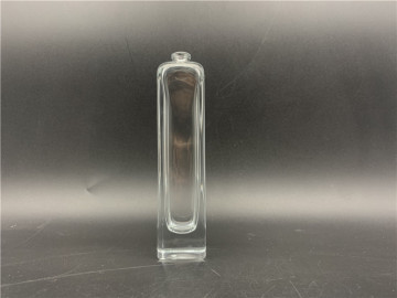 50ml rectangular transparent glass perfume bottle