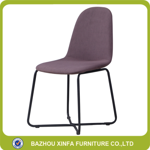Comfortable Shell Shape Fabric Chair Cross Leg Chair