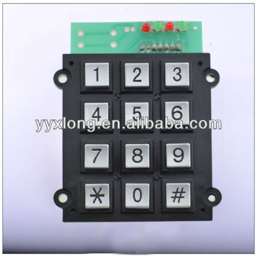 numeric mobile phone function keypad