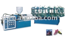 Rotary Type Full-Automatic Once-Through Upper Linking Injection Molding Machine