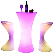 Glowing Illuminated Waterproof LED Light Cocktail Tables
