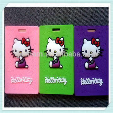 custom bulk silicone luggage tag